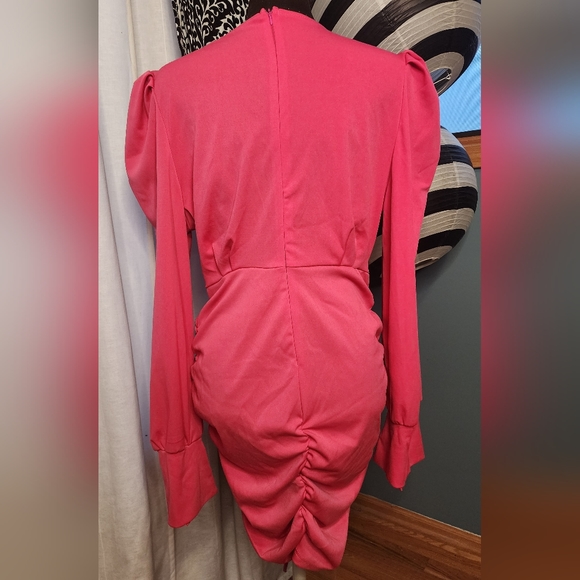 Pink Drawstring Dress - Picture 3 of 3